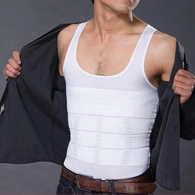 Men’s Body Shaper Compression Vest – Tummy Control & Waist Slimming
