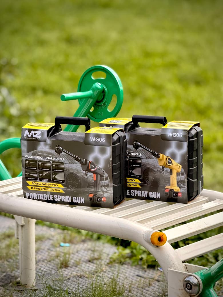 Portable Cordless Electric Spray Gun Kit with Rechargeable Battery