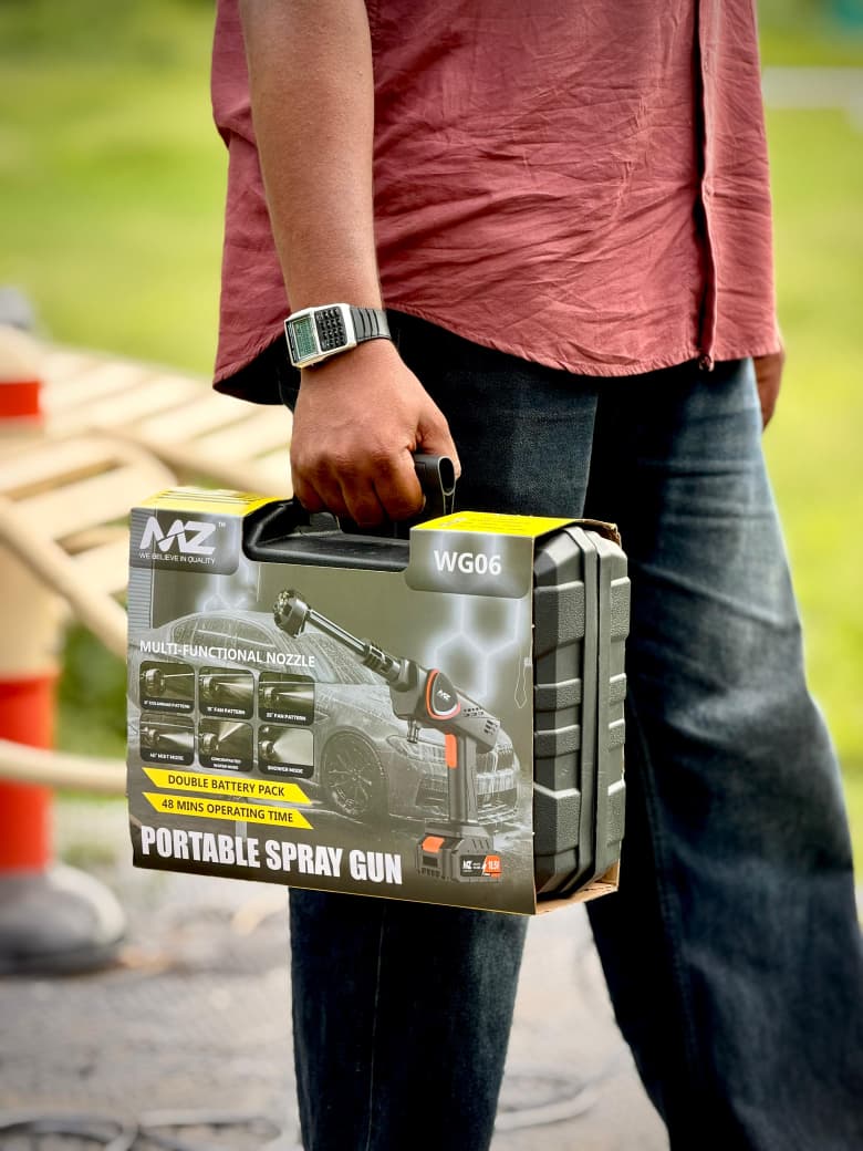 Portable Cordless Electric Spray Gun Kit with Rechargeable Battery